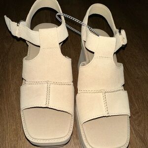 UGG New Height Ankle Strap Sandals, Mustard Seed NWOT